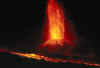 Scoppio del vulcano Etna in Eruzione